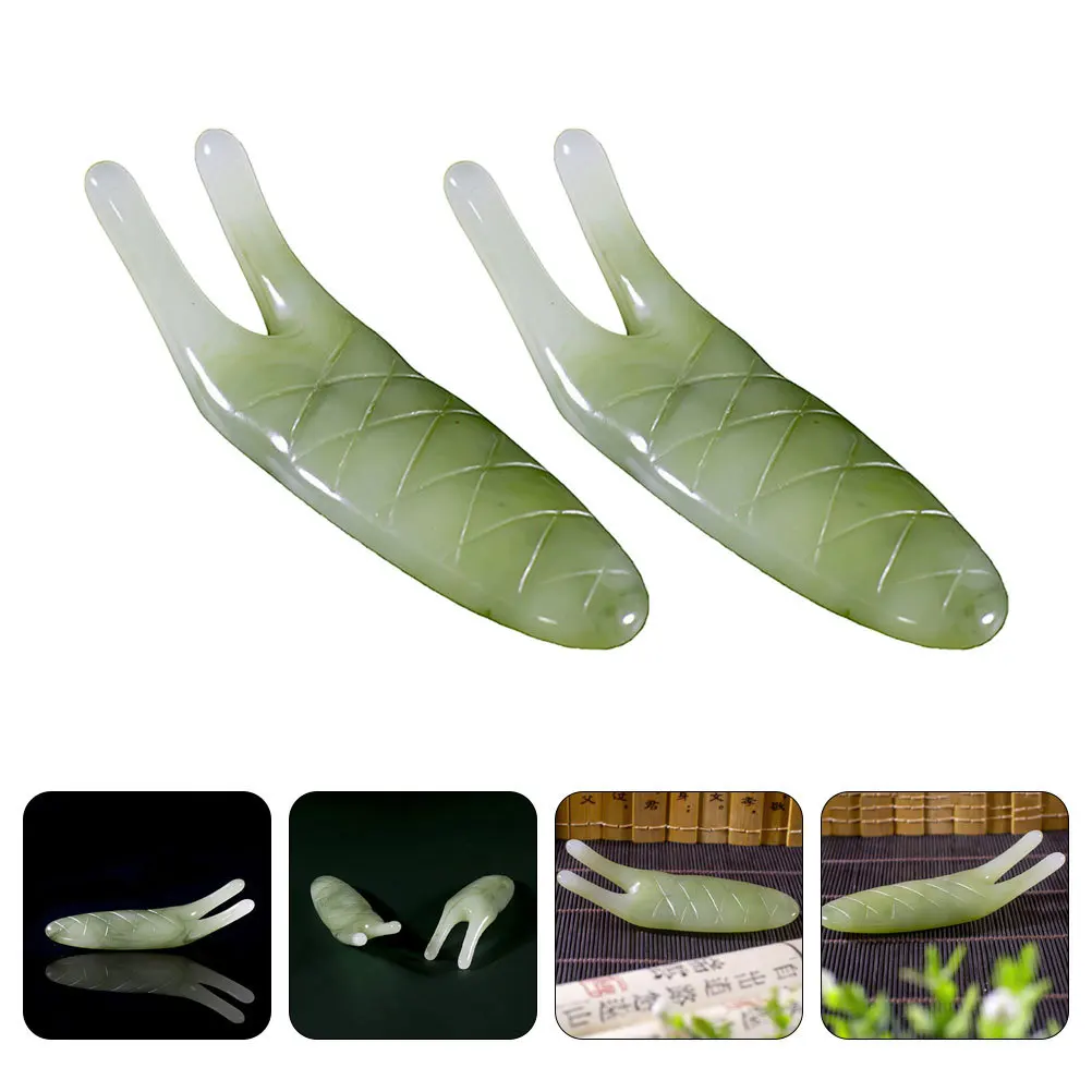 

2Pcs Resin Nose Scraping Bars Durable Smooth Polished Relax Tension Improve Blood Circulation Facial Massagers
