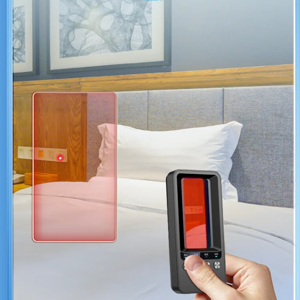 2024 Gps Tracker Detector Multifunctional Hotel Infrared Anti-Positioning Anti-Eavesdropping Tracking Scanning Camera Detector