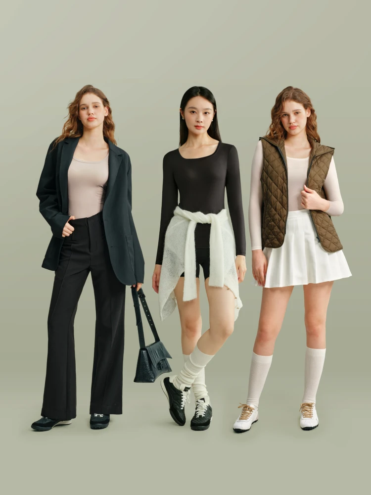 SUJIIN Autumn Thermal Shirts for Women 2025 Winter Long Sleeve Bottoming Thermal Tops Cashmere Protein Thermal Underwear XC001