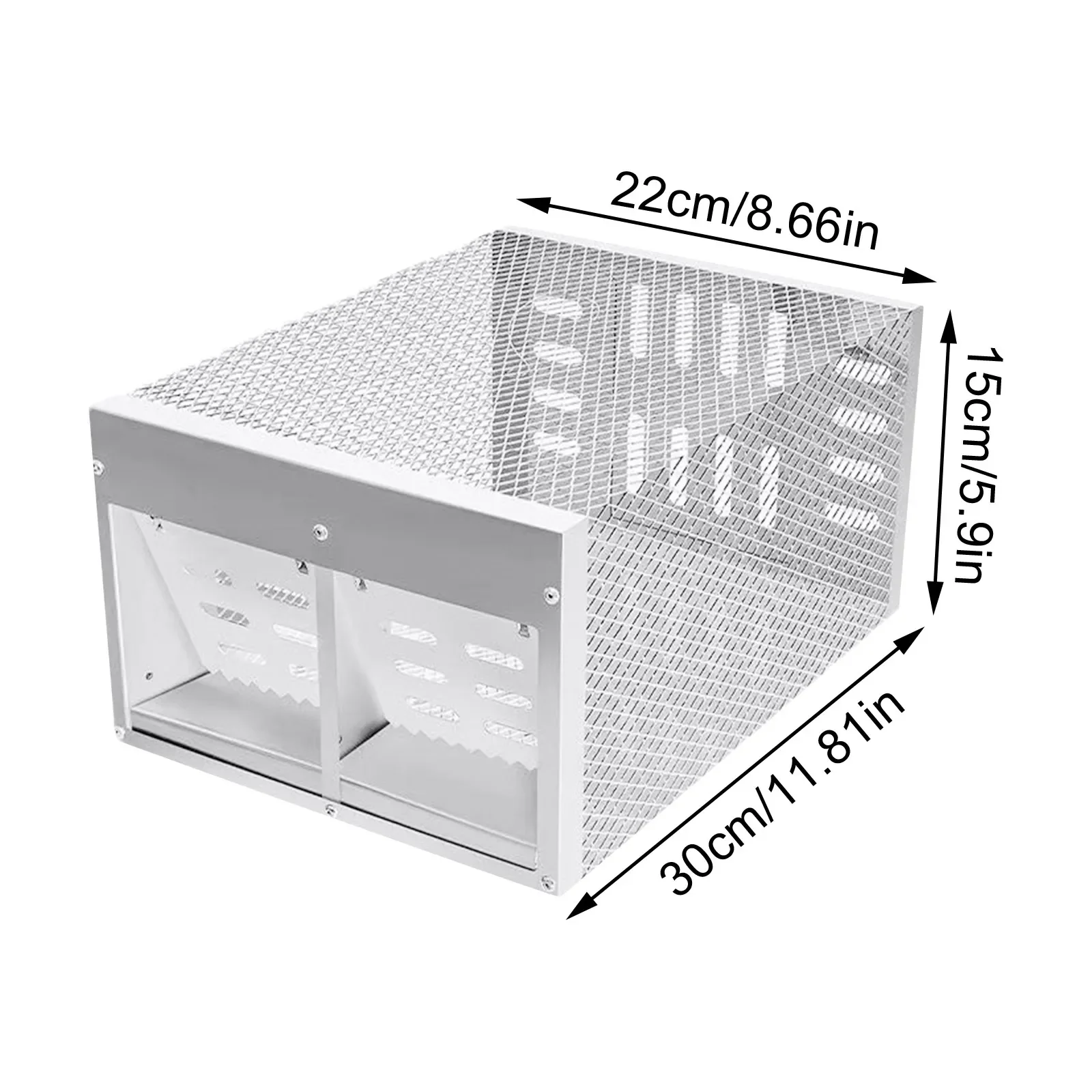 مصيدة فئران ذكية بباب مزدوج من Humane فولاذية لا تقتل الصيد المباشر مع فتحات هوائية فخ الفئران فعالة صحية آمنة قفص الماوس الفخاخ #5