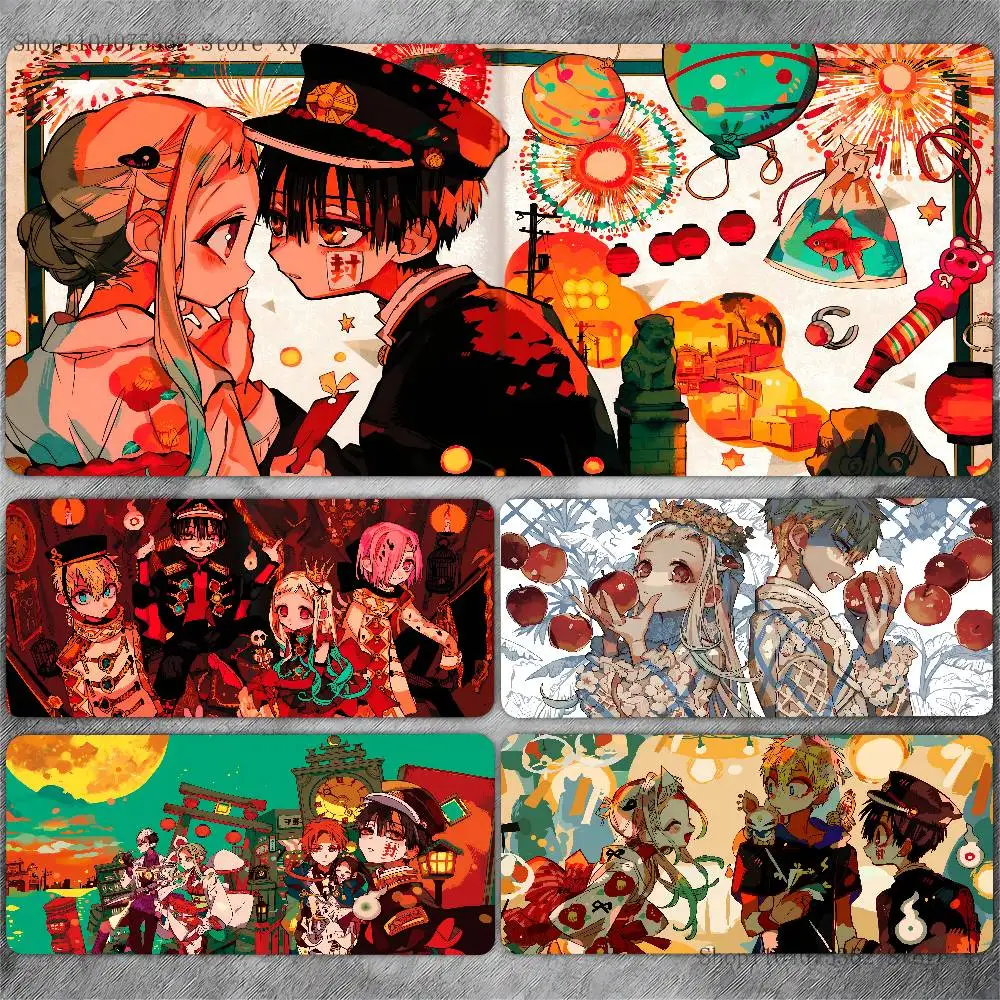 Anime Toilet-Bound Hanako-kun Mouse Pad Large Gaming Keyboard Mat LockEdge Rubber Computer Office Accessories
