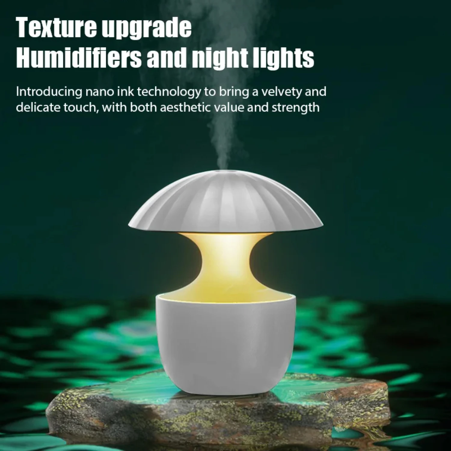 2024  USB Air Humidifier Ultrasonic Cool Mist Maker LED Night Light Essential Oil Aromatherapy Humificador   Office