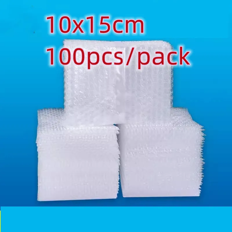 plastico bubble mailers embalagem bolsa shockproof wrap envelope bolsas suprimentos para pequenas empresas atacado 10x15cm 100 pcs 01