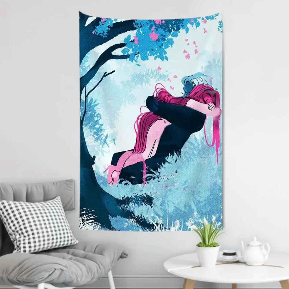 Comics Lore Olympus Books Tapestry Room Decor Wall Cloth Party Hanging Background Room Decor  Anime Room Decoration