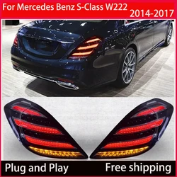 Car taillights for Mercedes-Benz S-Class W222 2014-2017 LED taillights DRL signal turn signal driving reversing light auto parts