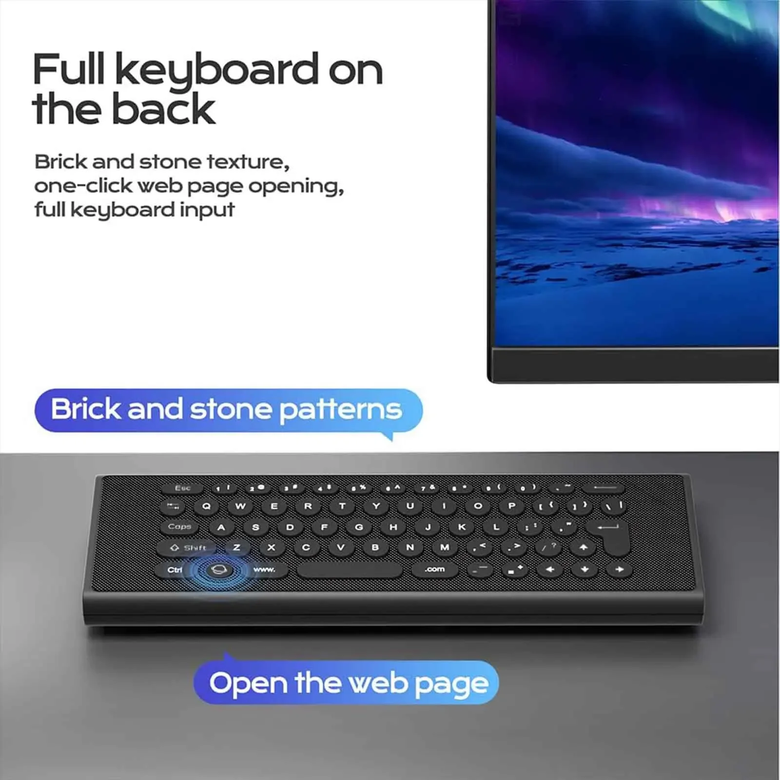 BOXPUT G71S PRO Voice Air Mouse Remote BT5.0 Backlit Mini Keyboard IR Learning Replacement For Android TV Box Samsung Smart TV