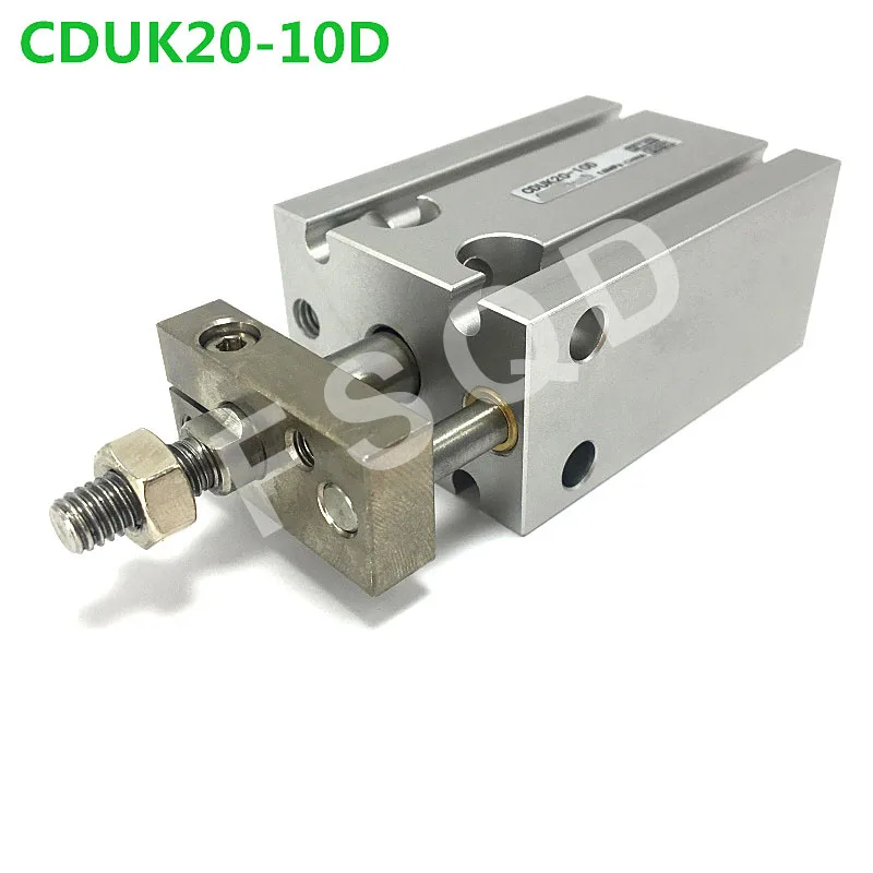 

CDUK20-5D,10D,15D,20D,25D,30D,35D,40D,45D Free Mount Cylinder Non-rotating Rod Type Double Acting Single Rod CDUK series