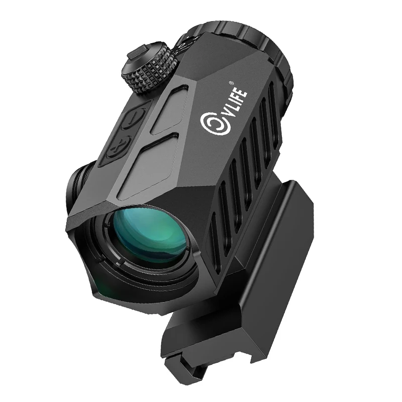 

CVLIFE 4X Compact Prism Scope Motion Awake Red & Green Illuminated Circle Dot Reticle Optics Riflescope Sights for Picatinny