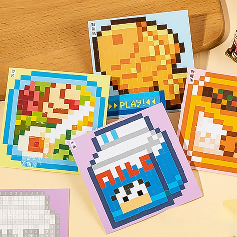 24 قطعة بكسل قصة 2.0 Perler حبة المشهد ملصقات DIY بها بنفسك سكرابوكينغ لمجلة ألبوم الألبان ديكور كتيب الكولاج الحرفية ملصق #2