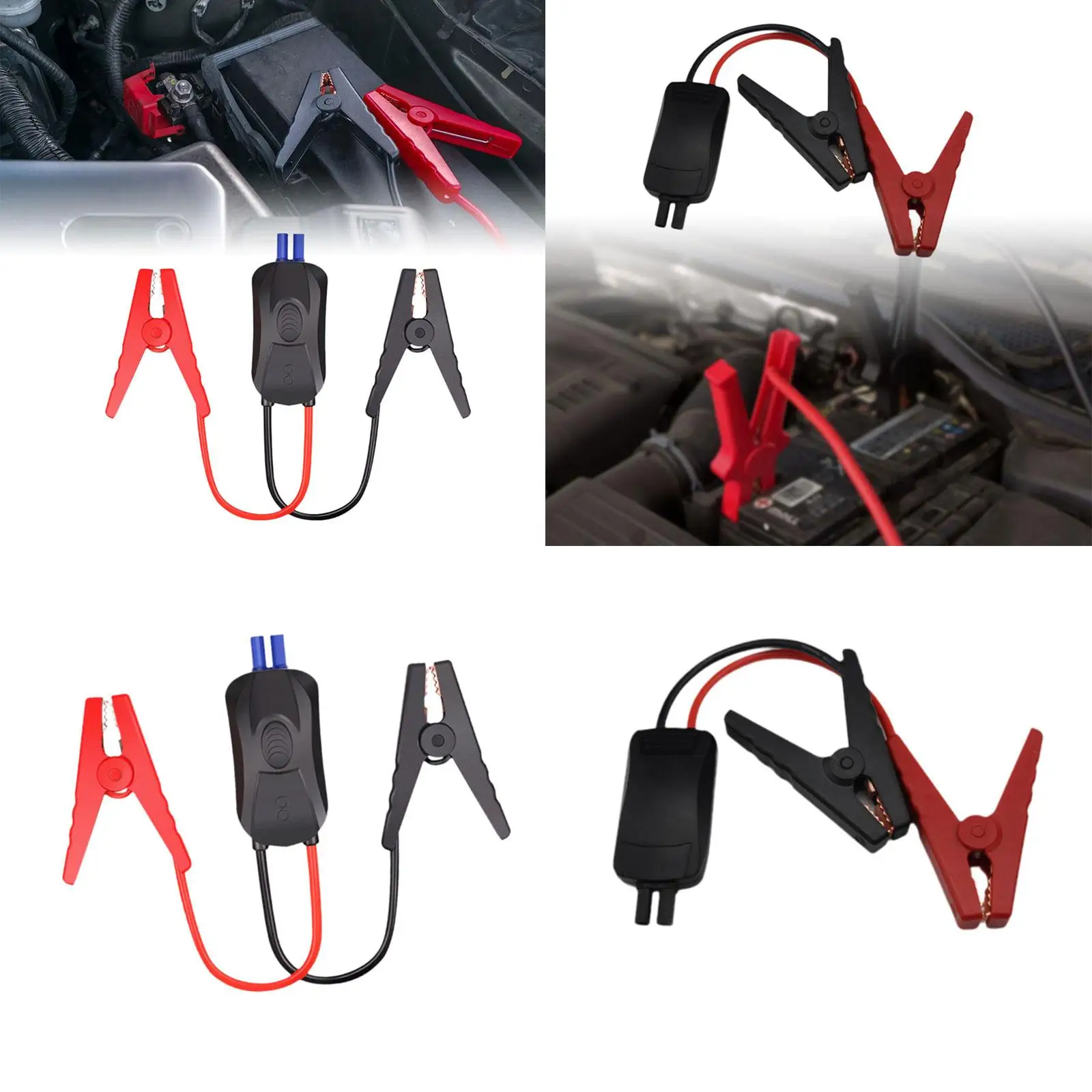 Protective Starter Cable for Car Power Bank Battery Booster Short Circuit Safe Conductive Connector 12V