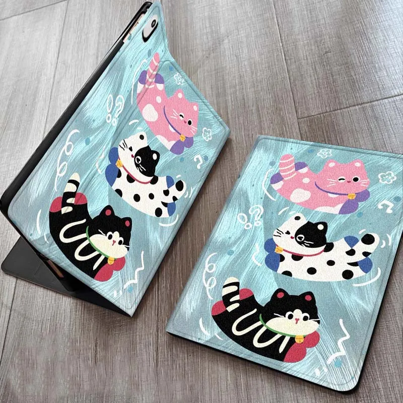 

Creative Cat Pattern For iPad Pro 7 8 9 Gen 2 11 13 5th 6th 10th 11th M5 M4 12.9 10.9 10.2 Inch 2024 2025 Tablet Case