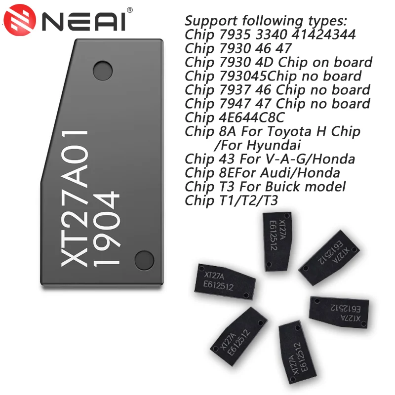 

VVDI Super Chip XT27A For ID46/40/43/4D/8C/8A/T3/47/4C/4E/45/48/T1/8E/7935 Transponder Xhorse VVDI2 For Mini Key Tool