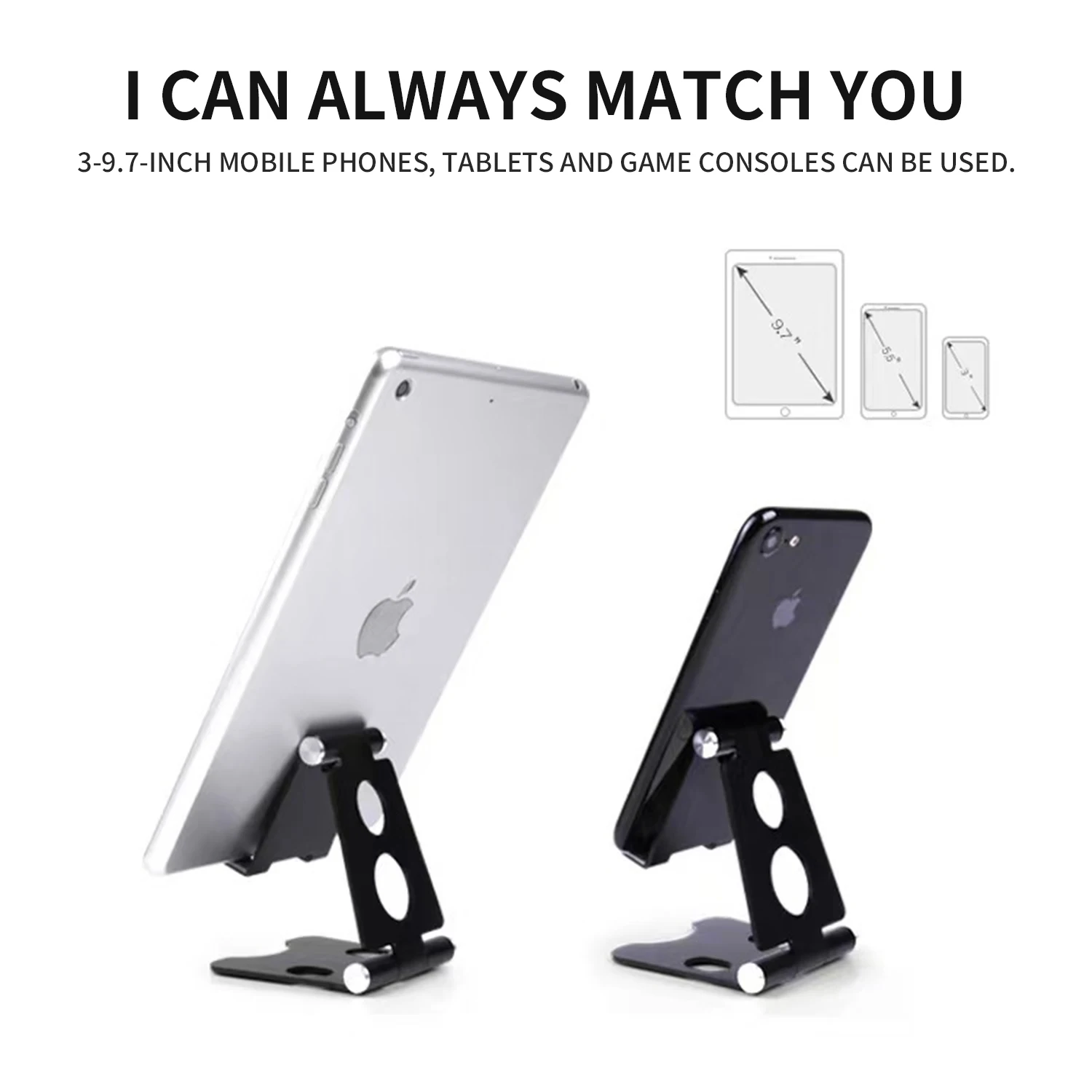 Mobile Holder Tablet Holder Aluminum alloy Holder Smart Phone Holder Convenient for Stand Desk  watching dramas