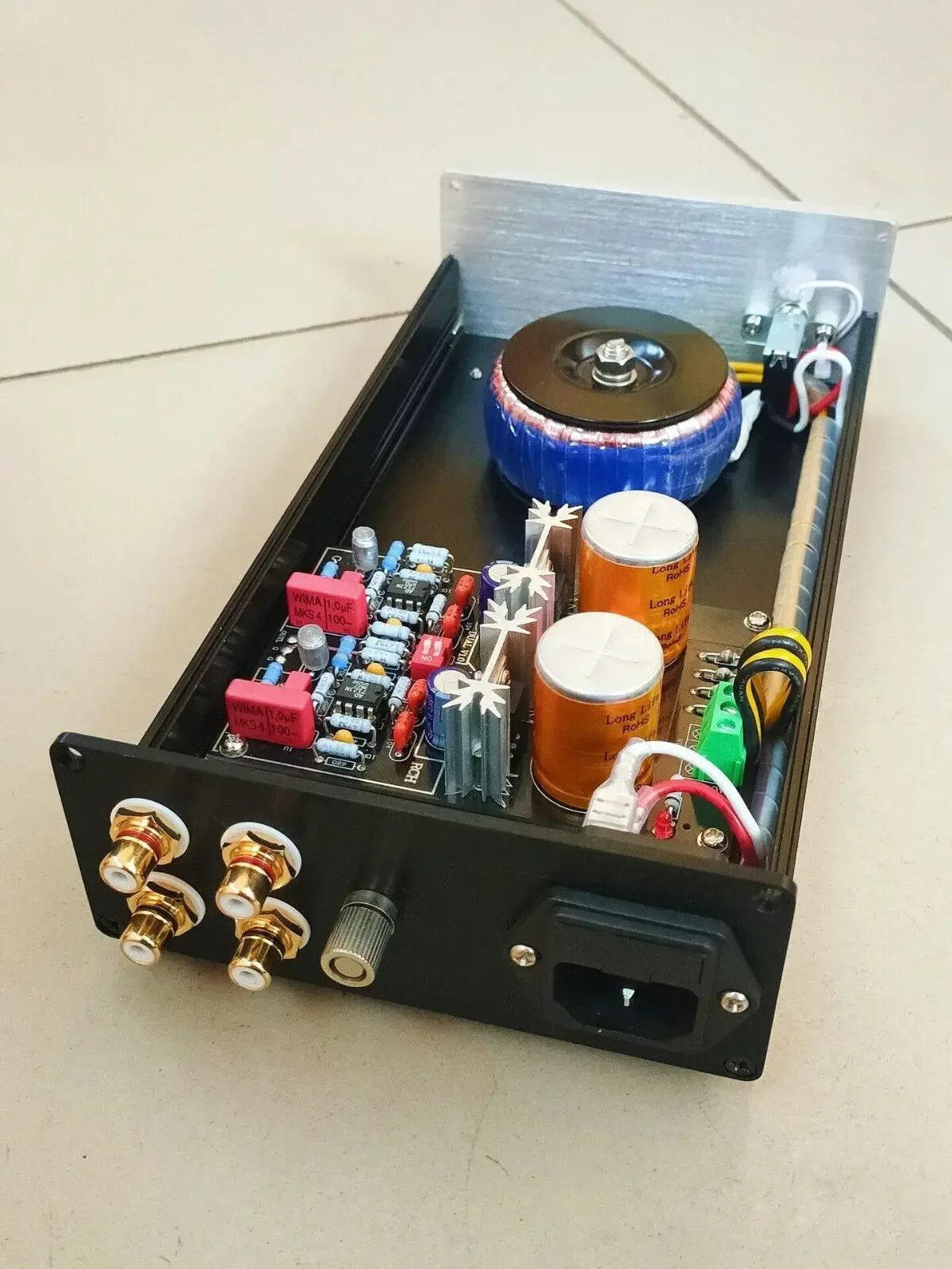 Imagem -02 - Terminou Phono Preamplifier Base on Dual Amp Circuit Hifi mm mc Riaa