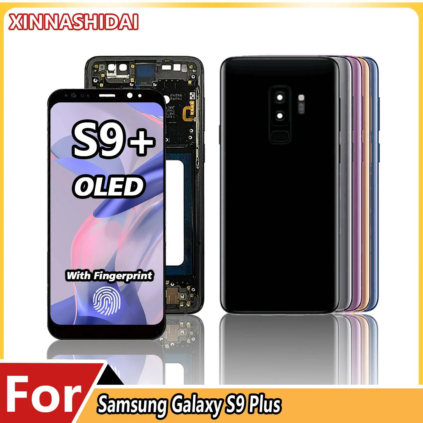 Super OLED LCD Display For Samsung Galaxy S9 Plus  LCD Display Touch Screen Digitizer Assembly Replacment