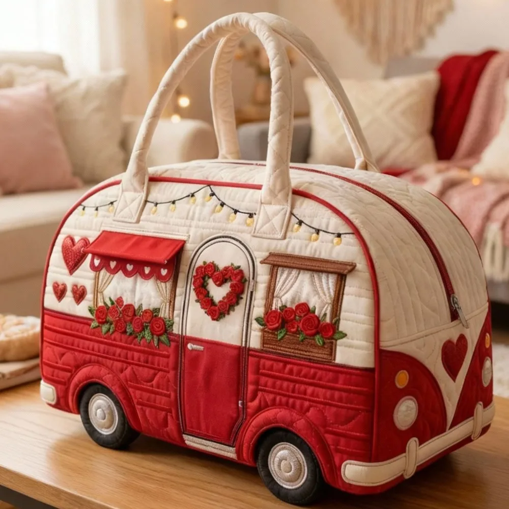 

Adjustable Strap Quilted Duffle Bag Large Capacity Tote Bags Short-distance Handbag 3D Quilting Craft Sports Gym Bag