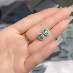 Custom 925 Sterling Silver Jewelry Ruby Ring Emerald Earrings Ruby Necklace Diy Jewelry