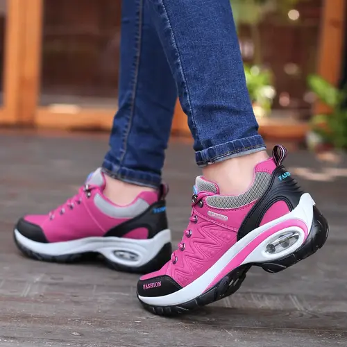 Women Sneakers Elevated Thick Sole Casual Shoes Outdoor Anti Slip Mountaineering Lightweight Luxury Fashion Vulcanized Shoes - Image 2