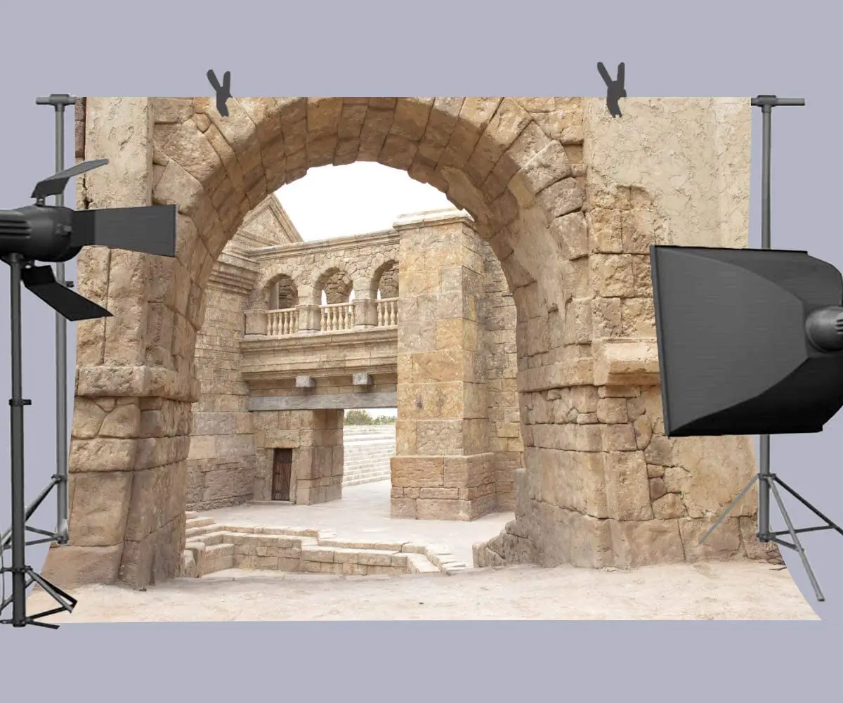 

Ancient Jerusalem Buildings Photography Backdrop Roman Church Israel Background Photo Booth Studio Props