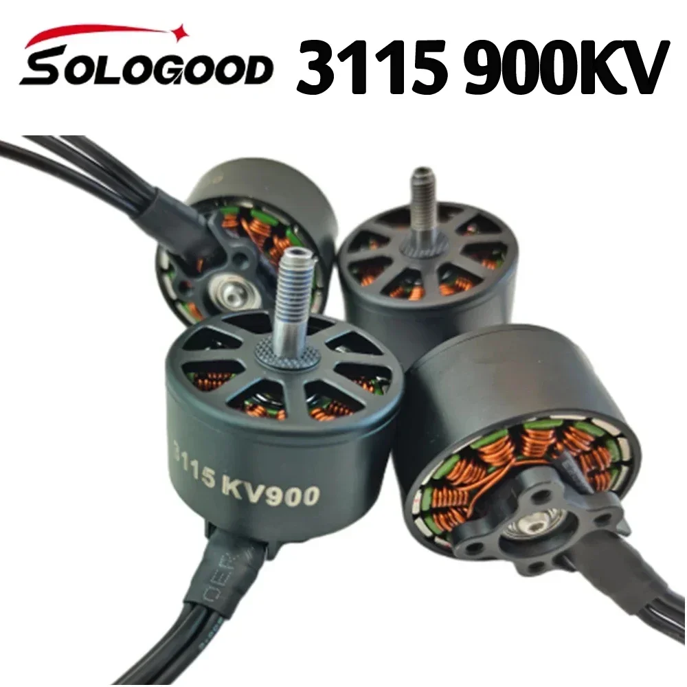 

SoloGood 3115 900KV Brushless Motor 6S LIPO for FPV Freestyle 9inch 10inch Long Range Cinelifter Drones RC Model