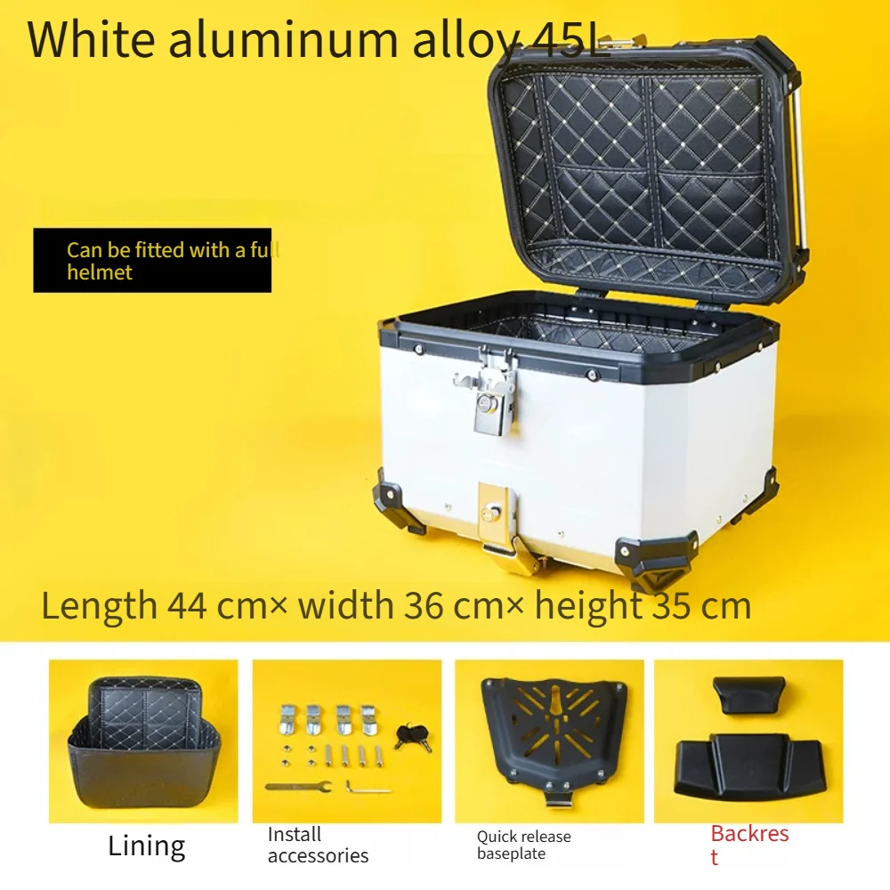 Scooter Anti-Collision Crash Bar With Rear Top Storage Box Kit For Zongshen Seglon RT3C RT3S ZS250T-3 Motorbike Modification Acc