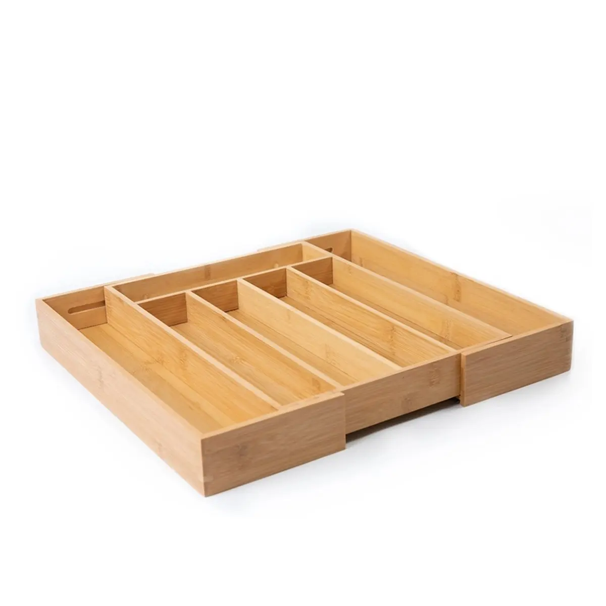 

Bamboo Utensil Drawer Organizer Expandable Natural Cabinet Drawers Dividers Wooden Adjustable Cutlery Tray Flatware