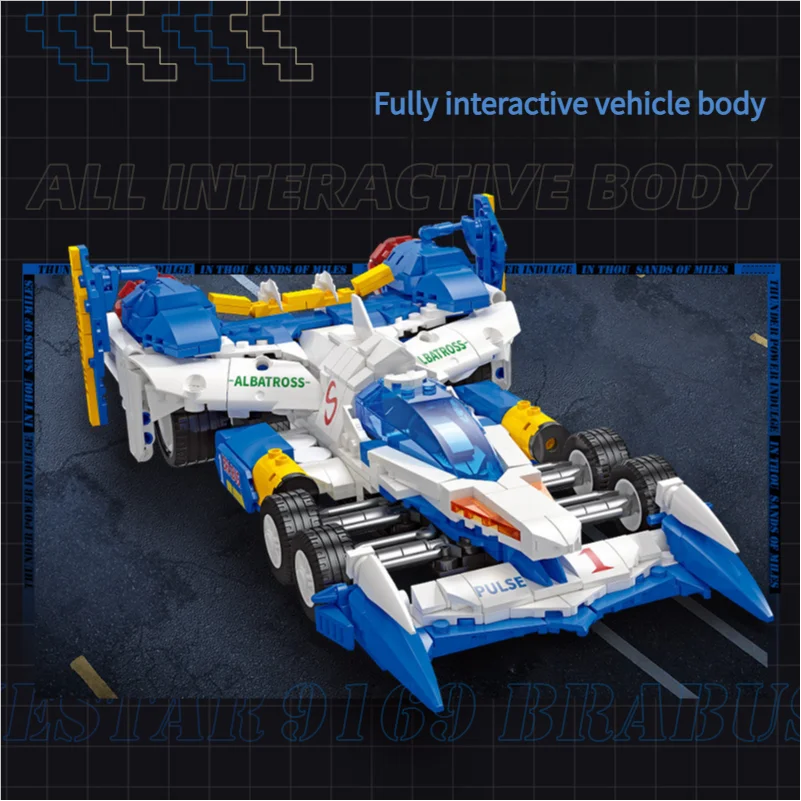 Toekomstige GPX Cyber Formule Asurada AKF-11 Super Voertuig Racewagen Bouwstenen Model STEM Educatief Speelgoed voor Kinderen Tieners Gift