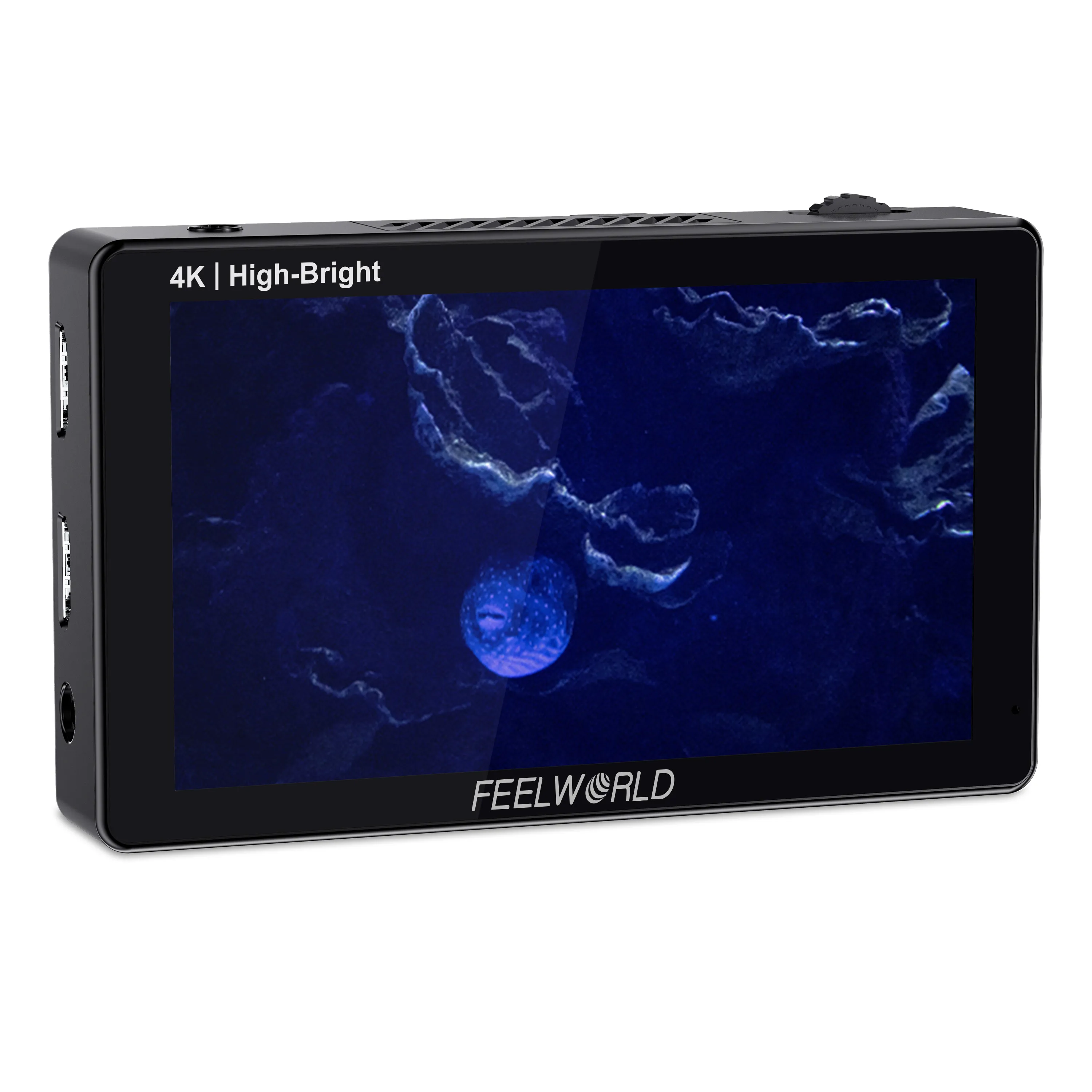 شاشة كاميرا Feelworld LUT5E مقاس 5.5 بوصة 1600nit فائقة السطوع تعمل باللمس DSLR مع مجموعة طاقة F970 4K HDMI IPS لوحة شعار مخصص #1