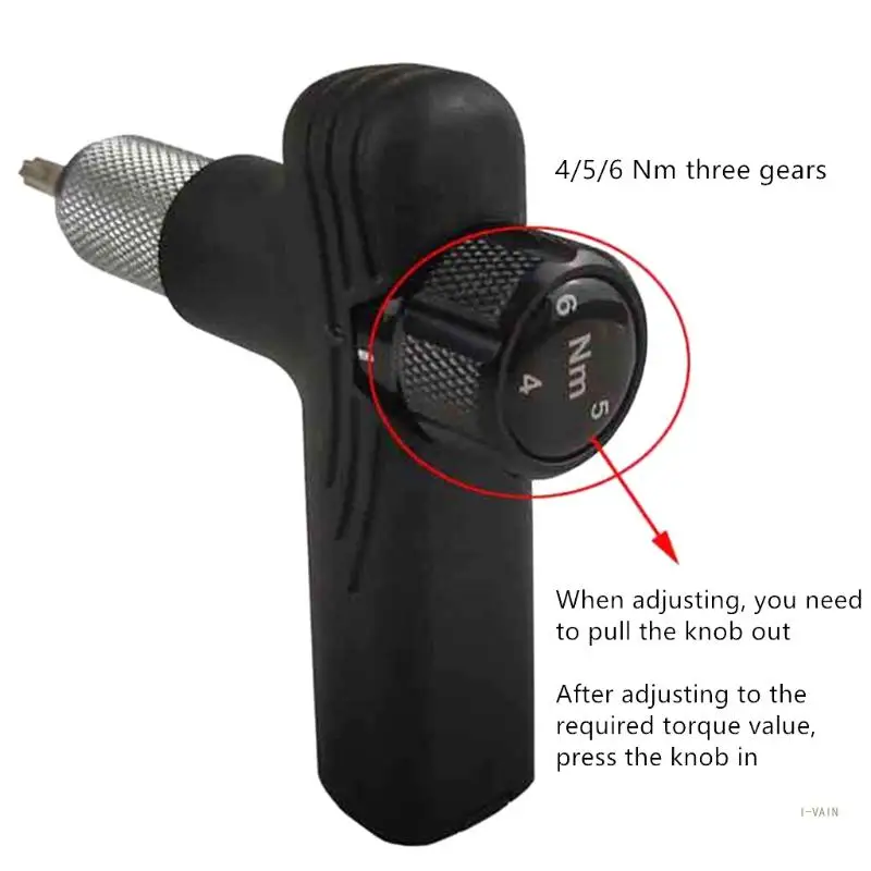 Professional Bike Torque Wrench – 4, 5, 6 Nm Dial Portable Mini Adjustable Torque Driver