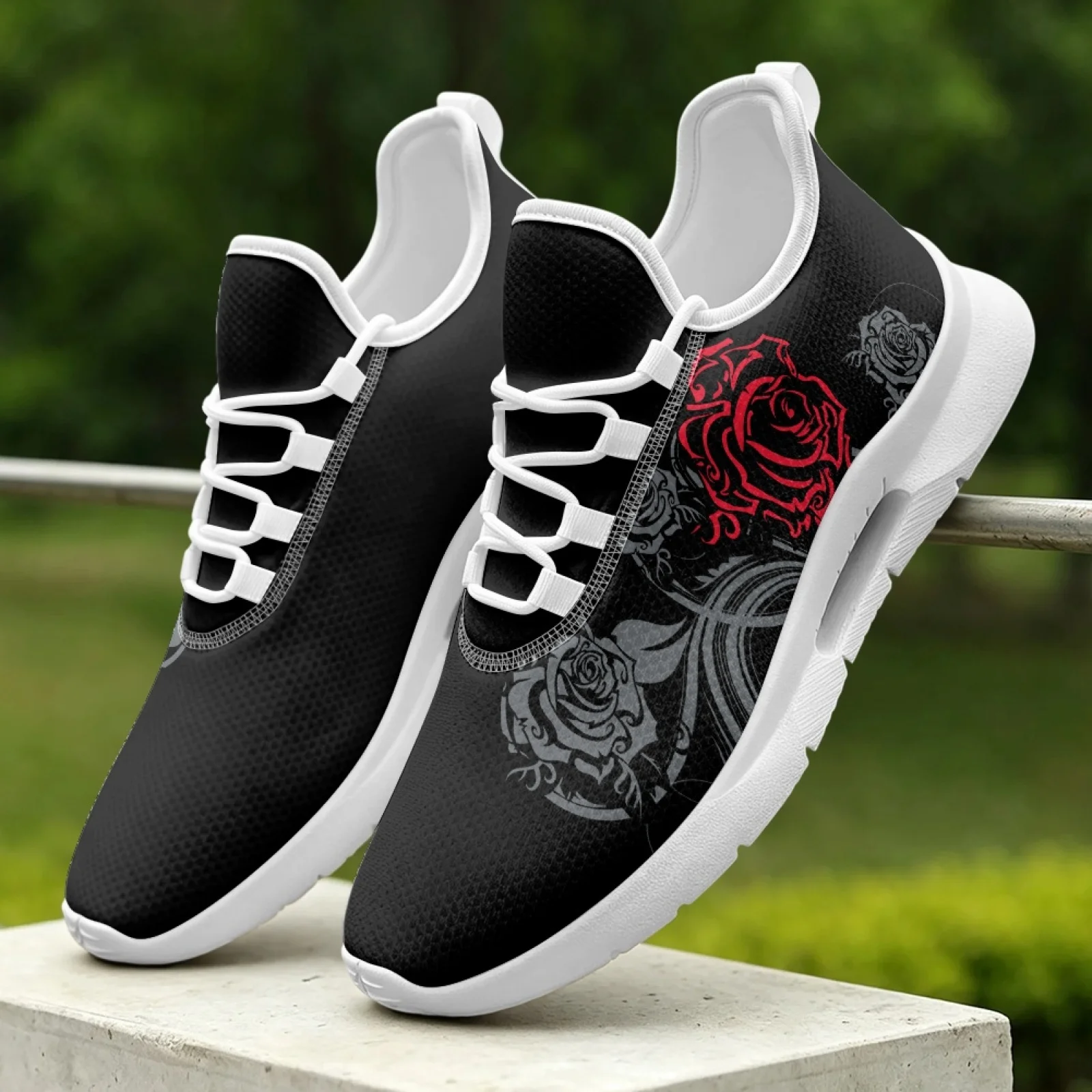 XIXIRIMIDO Women's Lace-up Casual Shoe Nurse Shoes Women's Sandals Men's Sneakers and Casual Shoes Tenis Feminino Simple Rose