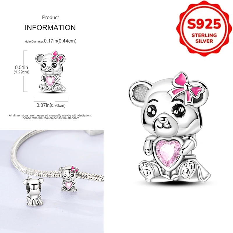 

Plata De Ley 925 Silver Retro Patterned Elephant Charms Beads Womens Original Bracelets DIY Jewelry Pendant Fine Gifts