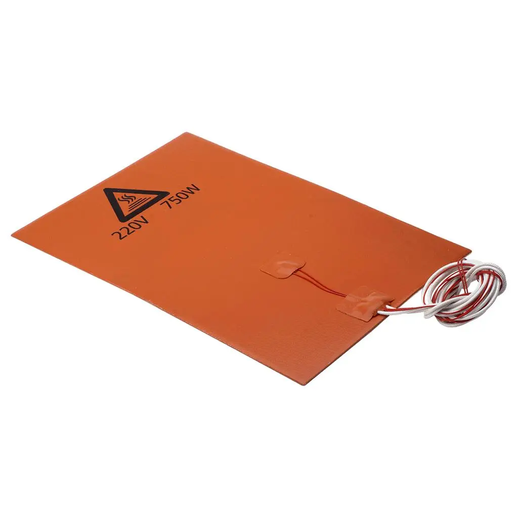 Almohadilla calefactora de silicona para impresora 3D, cama calefactora de silicona de 220V y 200W