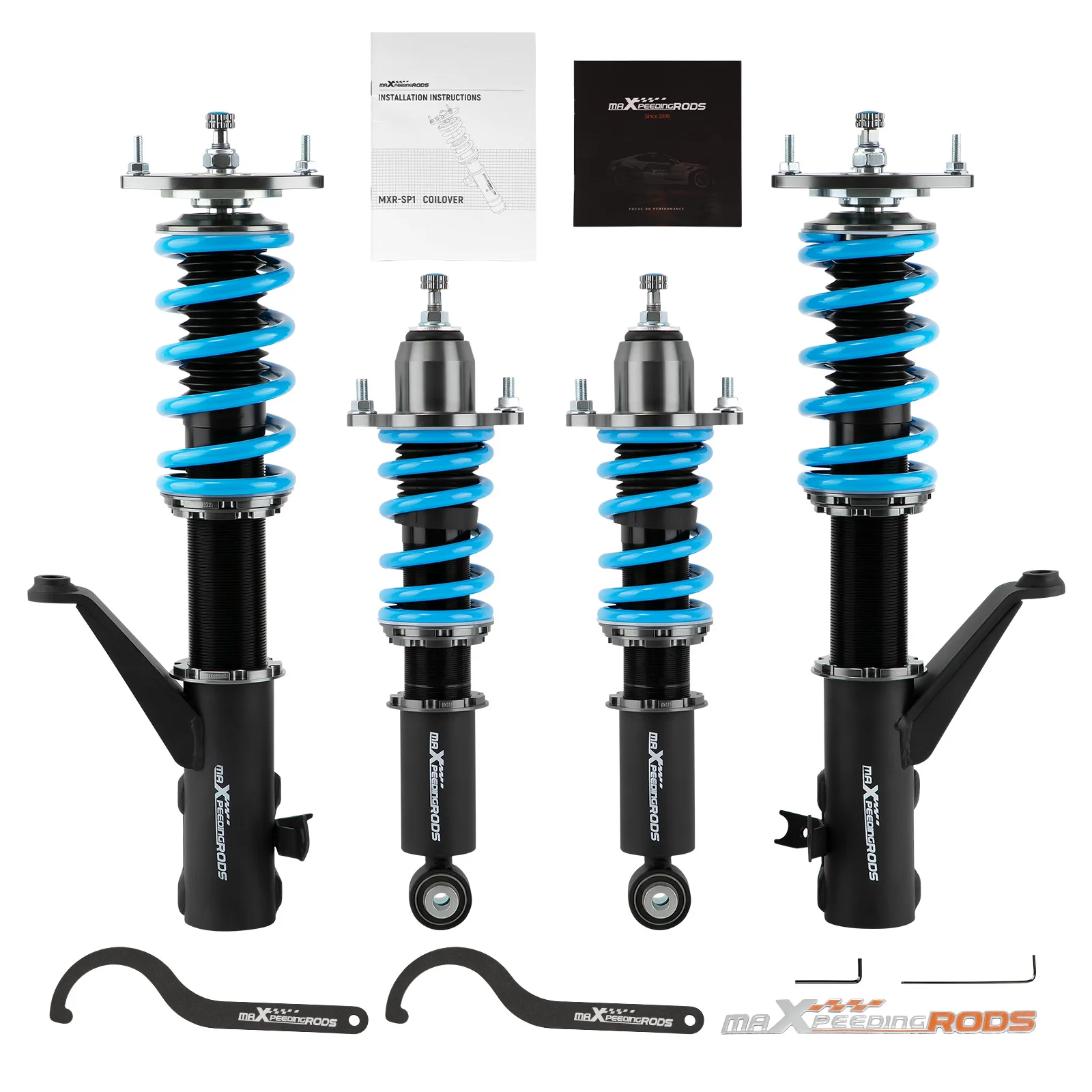 MaXpeedingrods Lower Kit 24 Way Suspension Coilovers Shocks For Honda CR-V CRV 2002-2006