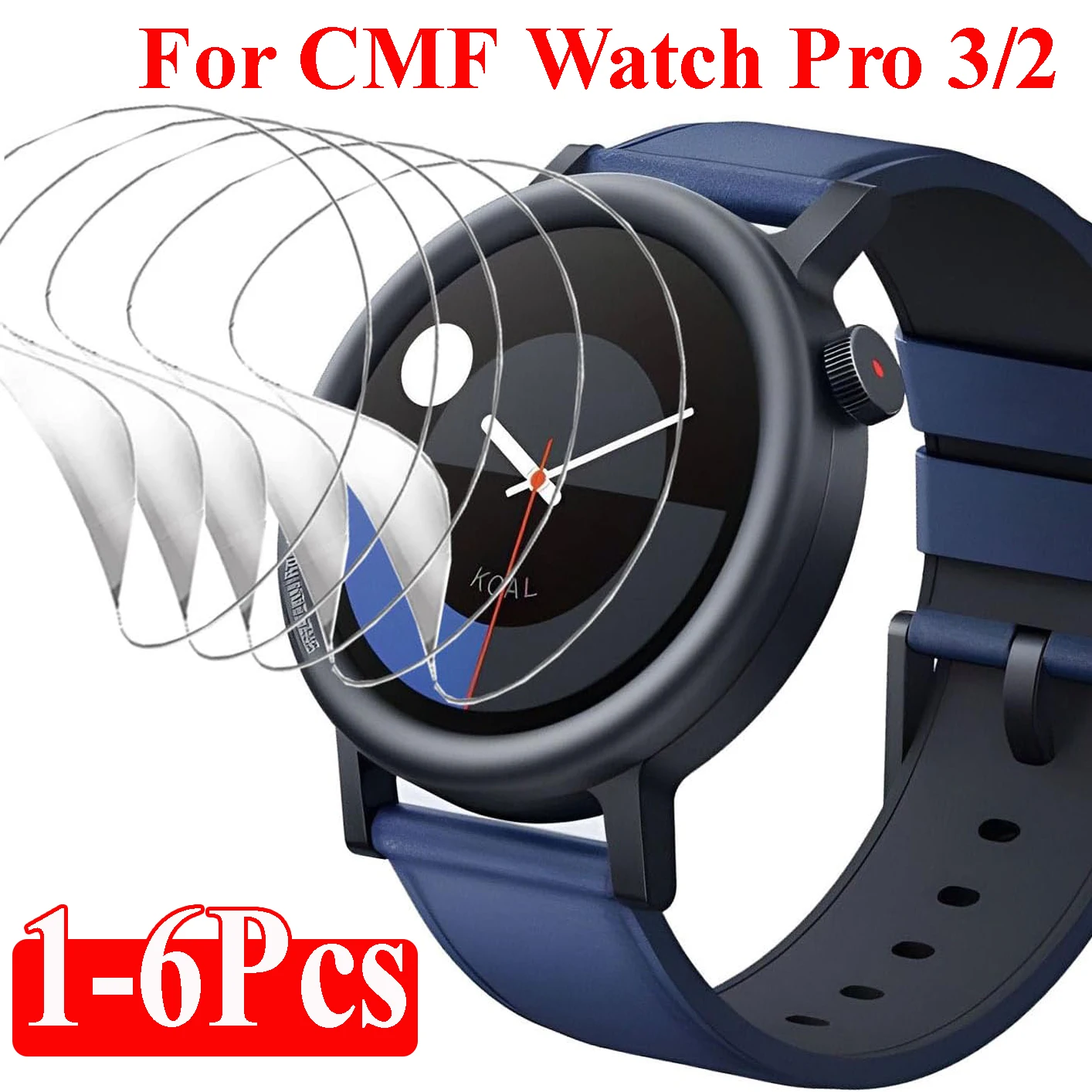 Soft Hydrogel Film For CMF Watch Pro 3 2 Screen Protector HD Curved Protective Cover For CMF by Nothing Watch 3 Pro Accessories