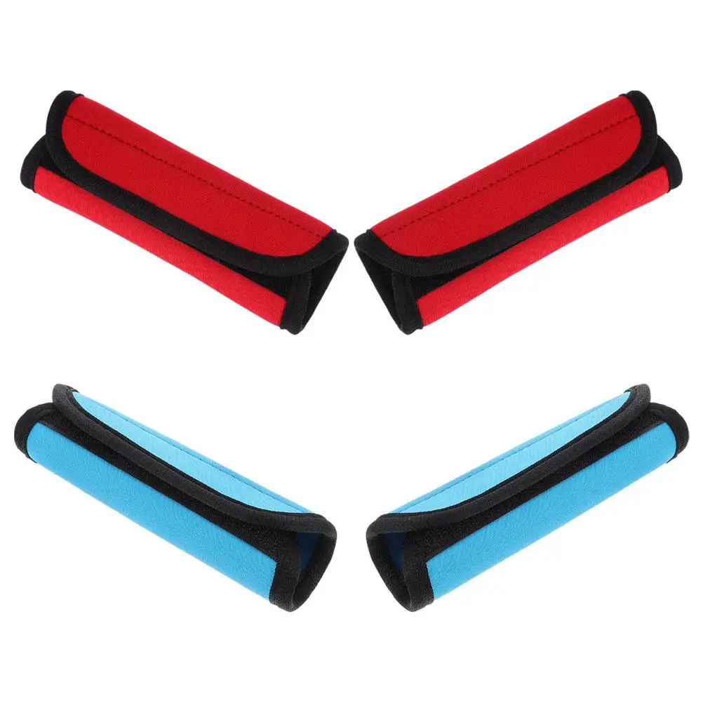 

4 Pcs Single Bar Jacket Barbell Pad for Squats Cart Bars Protectors Neck Polyester