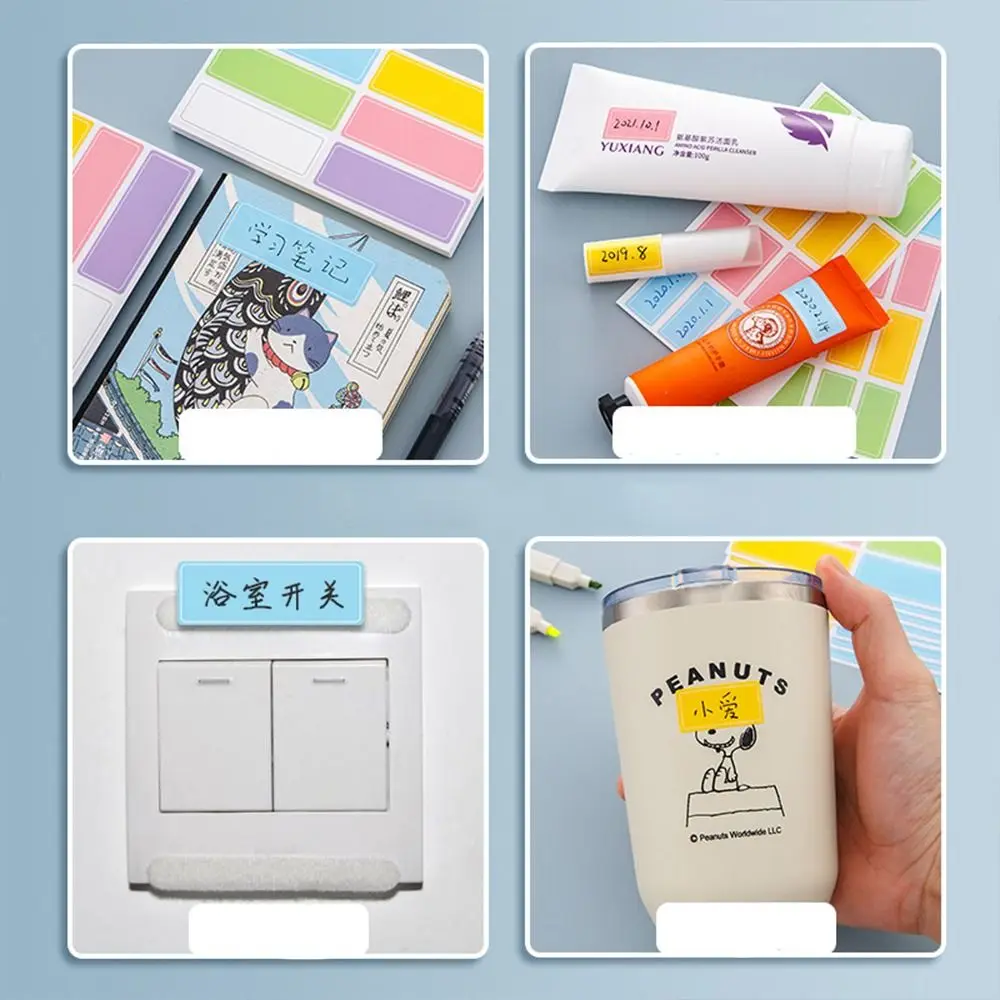 Subject Classification Name Tag Sticker Decoration Sticker Self-Adhesive Name Labels Personalized Table Desk Stickers Nameplates