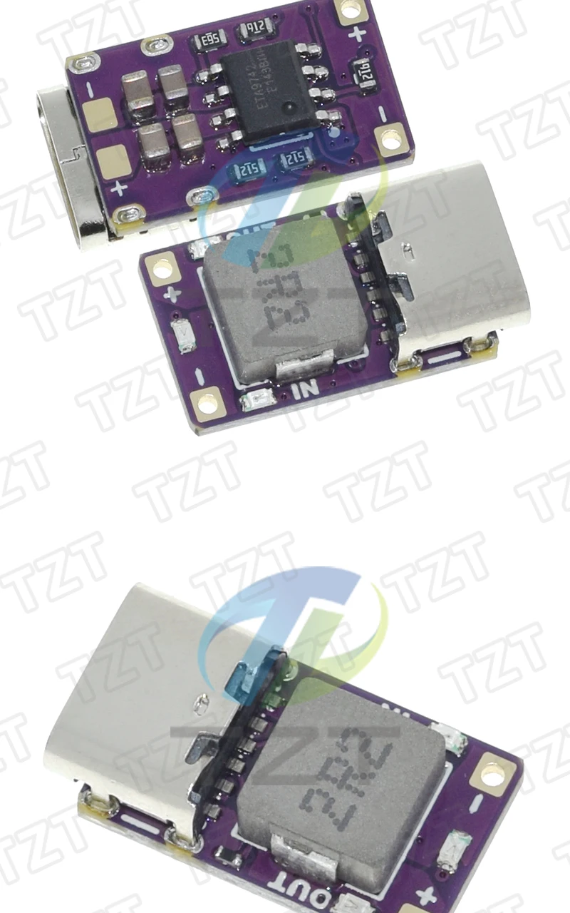 5V 2,4A Lithium-Batterie Lade- und Entlademodul Schnellladung 3,7V 4,2V 18650 Lithium-Batterie Boost-Leistungsmodul Typ-C – Detail 7