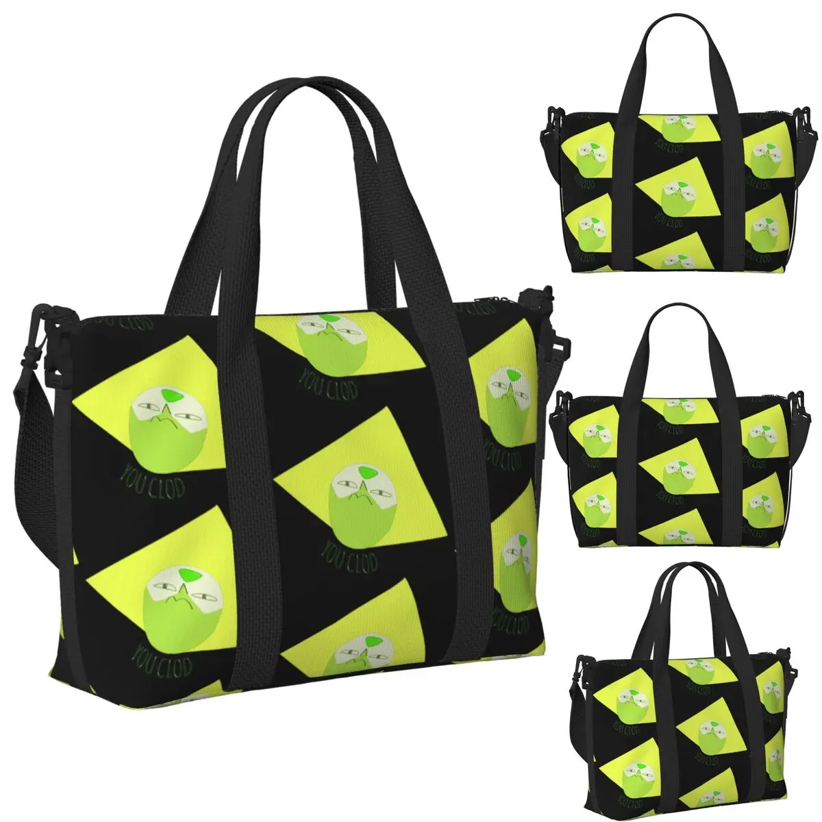 

You Clod Peridot Steven Universe Пляжная дорожная сумка Большая вместительная сумка-тоут для тренажерного зала Йога Женская дорожная сумка для покупок