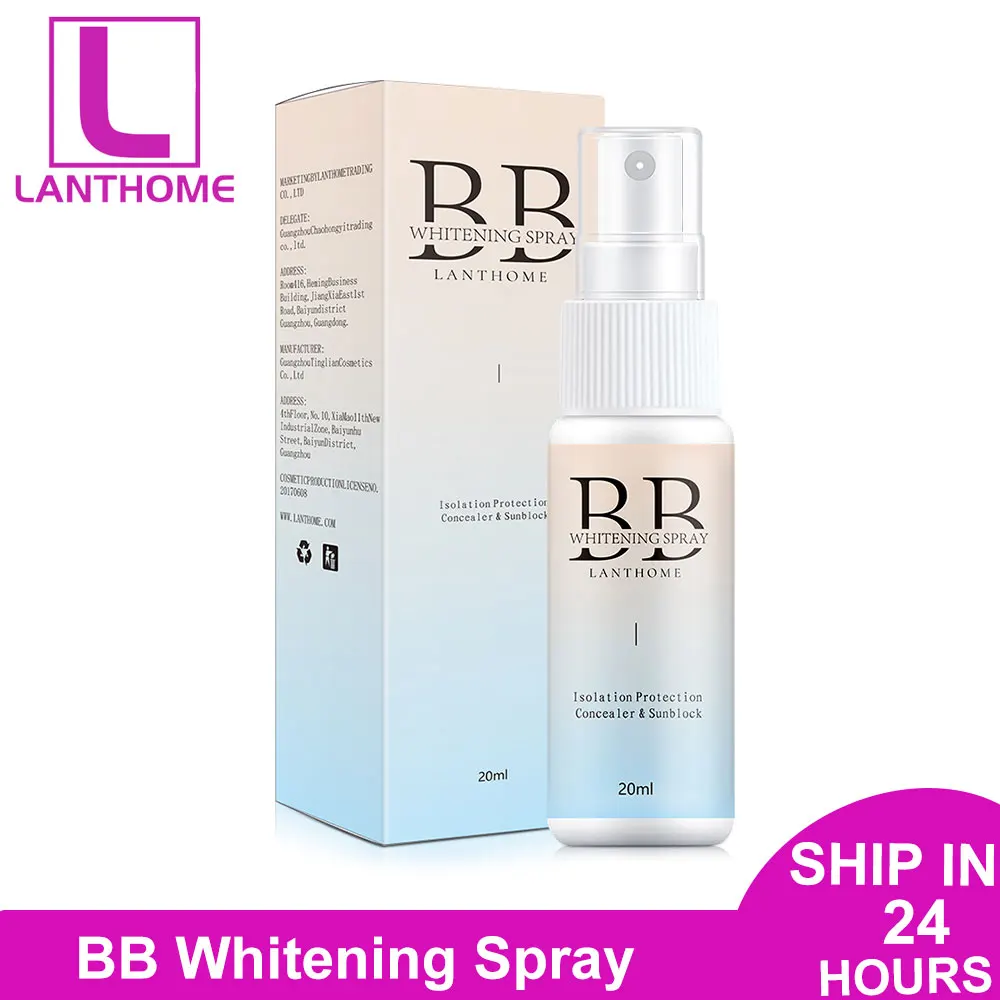 20ML BB Whitening Spray Skin Brightening Moisturizing BB Cream Face Foundation Nourishing Skin Care Beauty Cosmetics