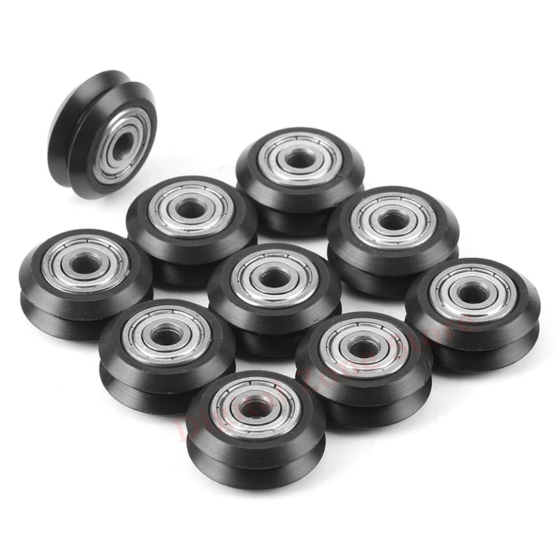 

10 Pcs 3D Printer POM Plastic Pulley Passive Round Wheel 625zz for Creality CR10, Ender 3 Upgrade Accessories