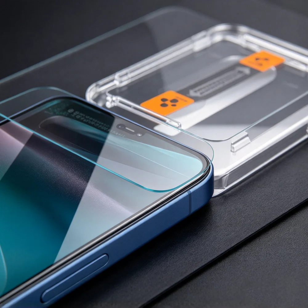 2 sztuki Spigen Glas.tR EZ Fit z ochroną czujnika do Samsung Galaxy S26 Ultra S25 S24, szkło hartowane, folia ochronna na ekran z funkcją prywatności — zdjęcie produktu 3