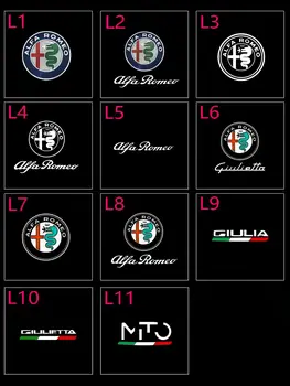 適用於阿爾法羅密歐 Giulia Stelvio 2017-2023 Giulietta 2011-2019 的 2 個 LED 車門標誌投影雷射迎賓燈配件 6 最佳銷售 汽車雷射 - №6