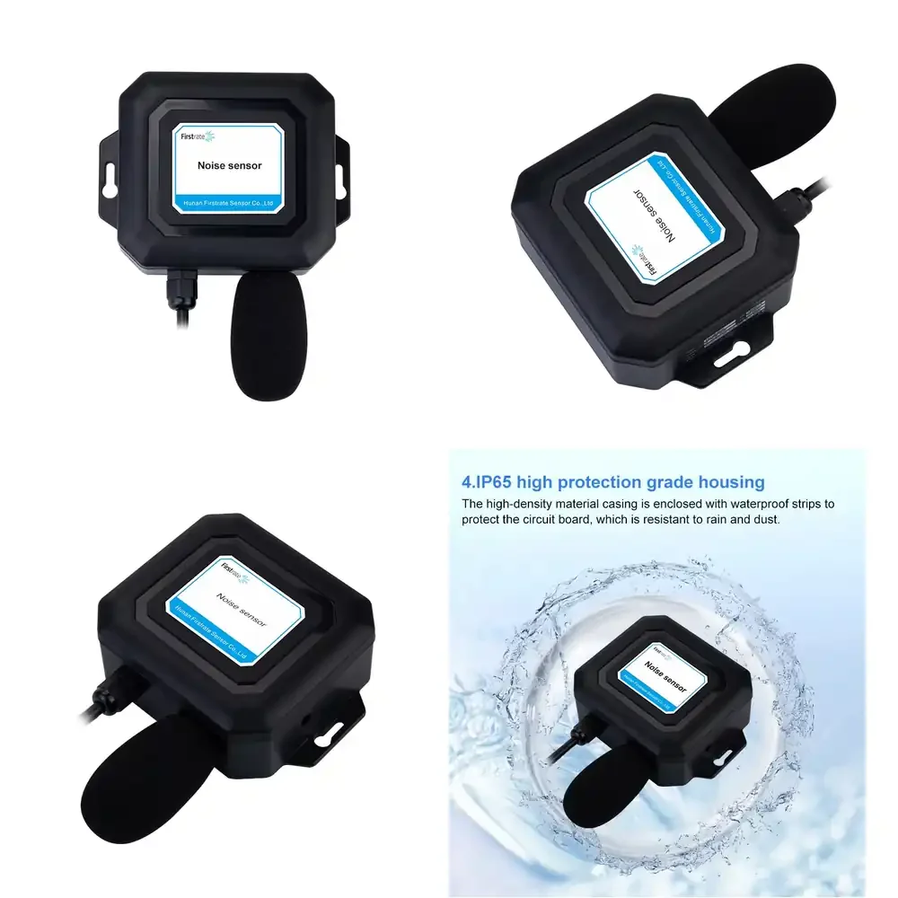 

Firstrate FST100-2010 Industrial Noise Sensor with RS485 Modbus Output and 4-20mA