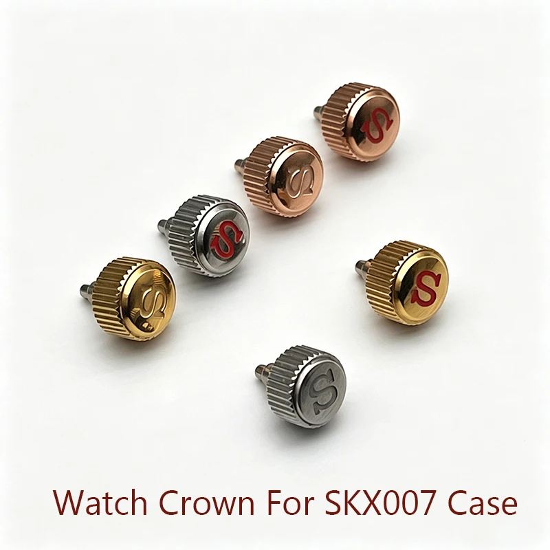 

Mod Stripe Watch Crown SKX007 SXX009 SRPD Screw In Crown Polished Finish Fits Seiko NH35 NH36 Movement Case Repair Parts