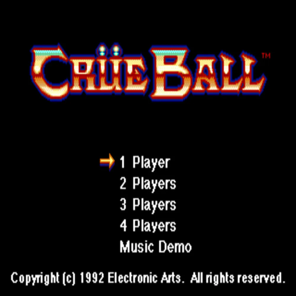 Crue Ball  16bit MD Game Card For Sega Mega Drive For Genesis System