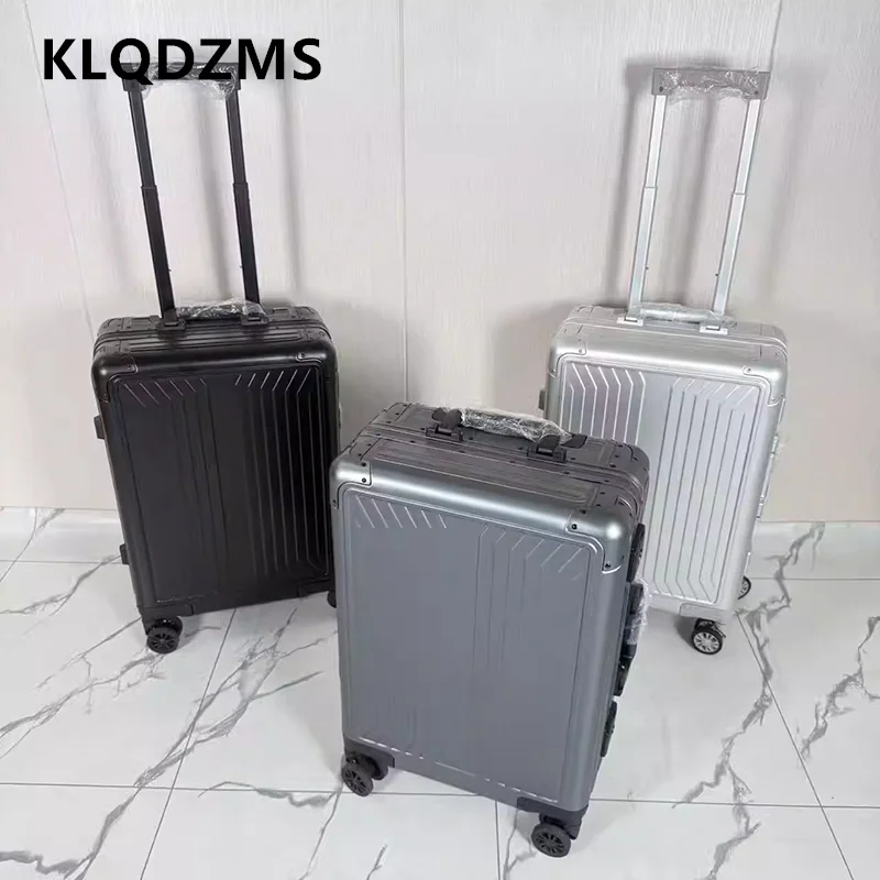 KLQDZMS Handgepäck-Reisekoffer aus Aluminium-Magnesium-Legierung, 28 Zoll, großer Trolley-Koffer, 20 Zoll, 24 Zoll, Koffer