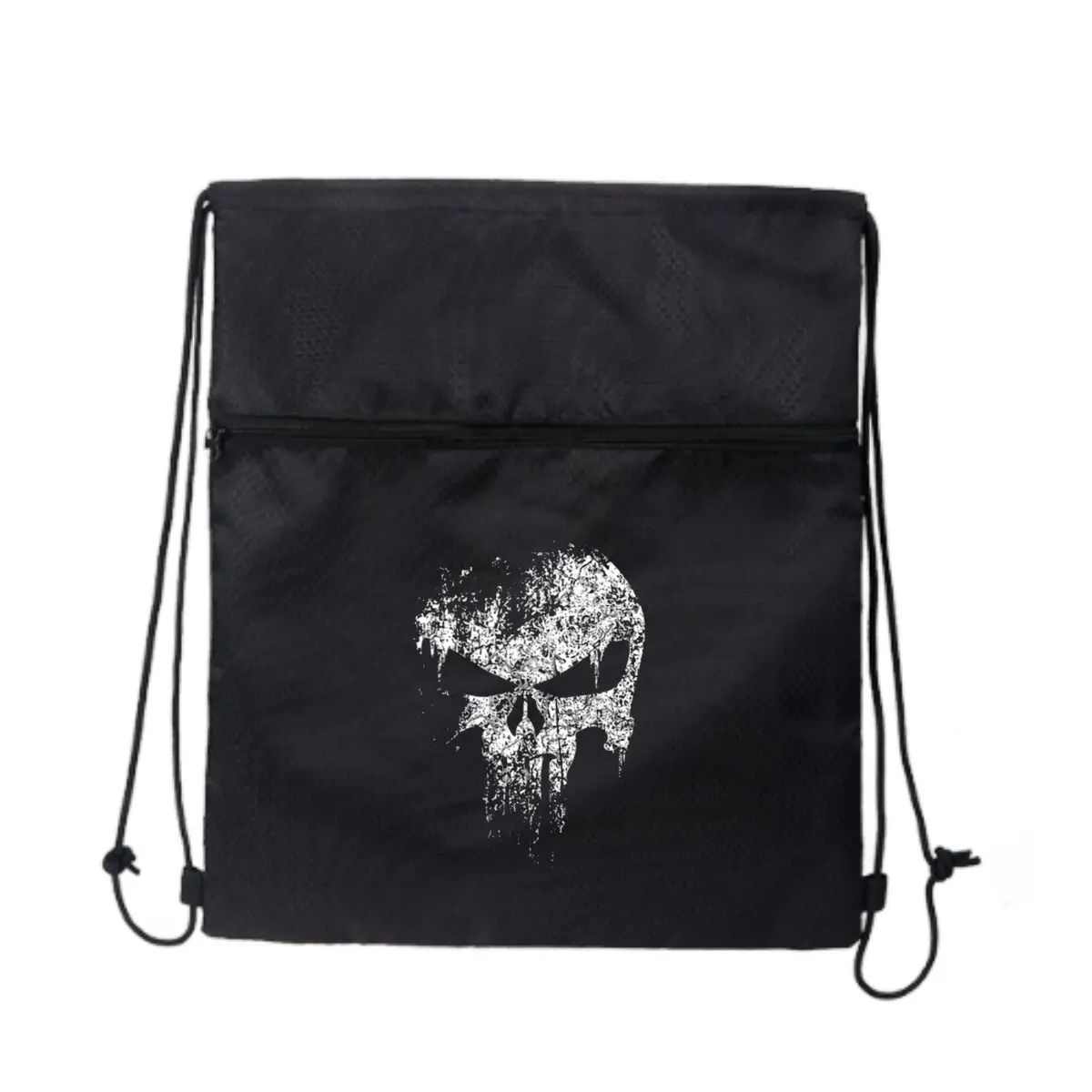 

Сумка на молнии с фрагментированным черепом и графическим рисунком: смелые принты в городском стиле