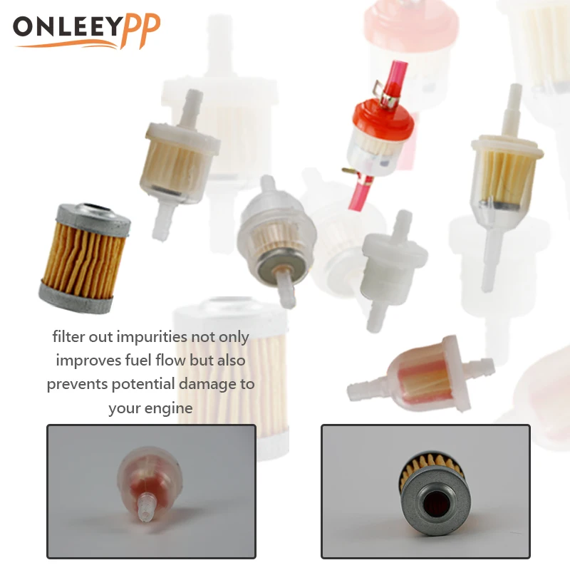 

ONLEEYPP мотоциклетный пластиковый газовый топливный фильтр, универсальный для ATV Dirt Bike, высококачественные масляные фильтры, аксессуары для мотокросса