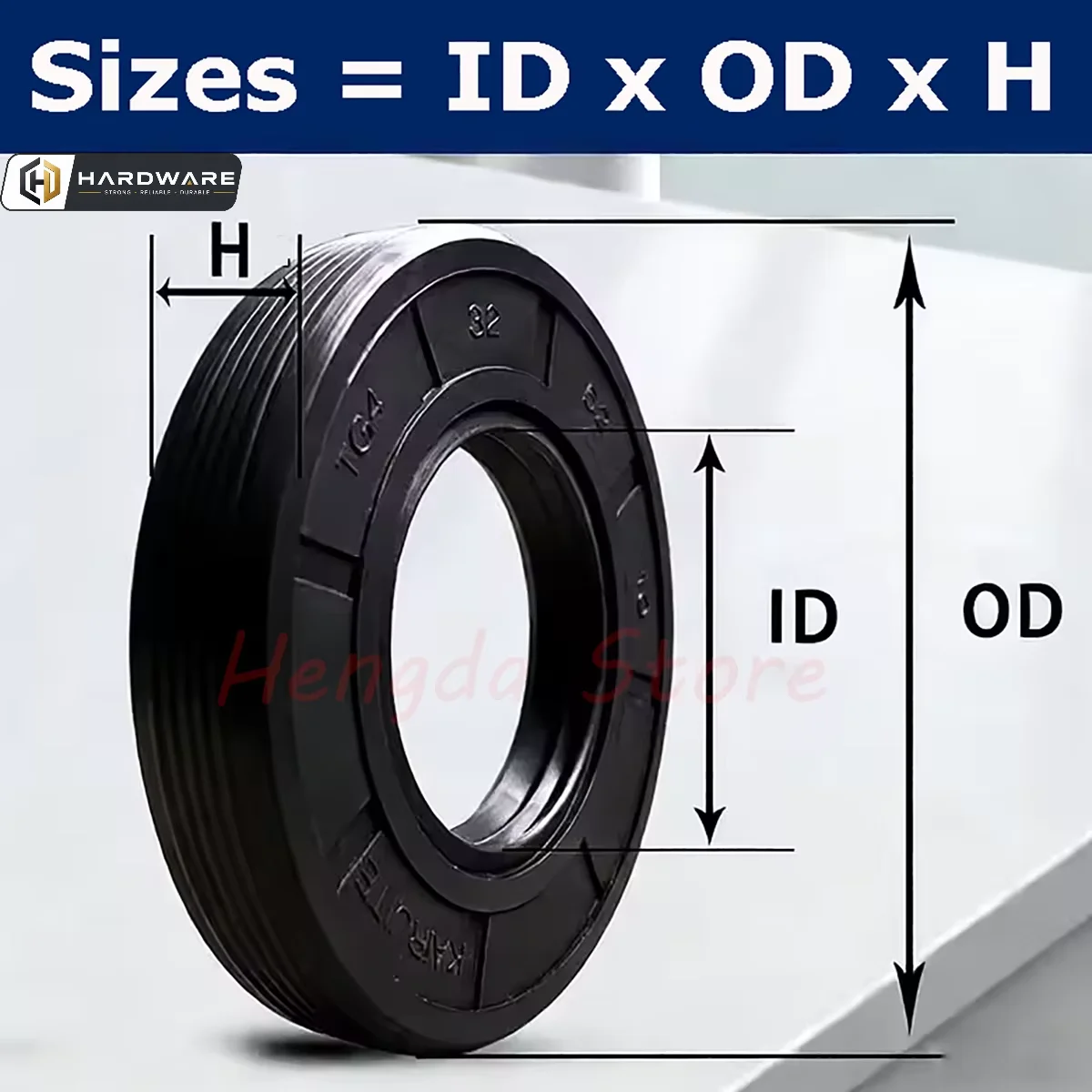 Nbr Tc/fb/tg4 Oil Seal Id 22mm 25mm 27mm 28mm 30mm Nitrile Rubber With Metal Skeleton Shaft Double Lip Sealing Gasket Ring