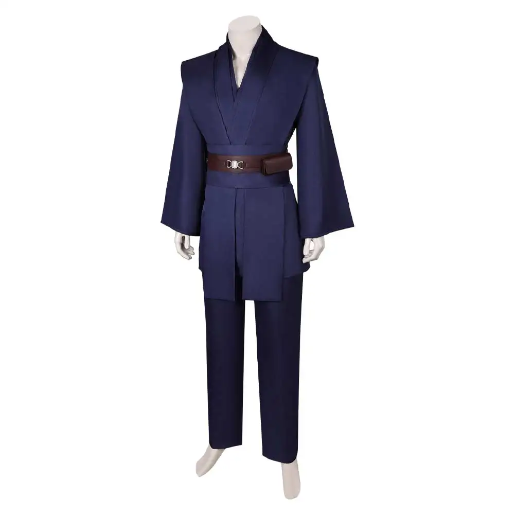 Anakin Cosplay Costume pour homme, film Net, Space Battle, jeu de rôle, Everak, tenues pour adultes, Halloween, fête de carnaval, bleu foncé imbibé